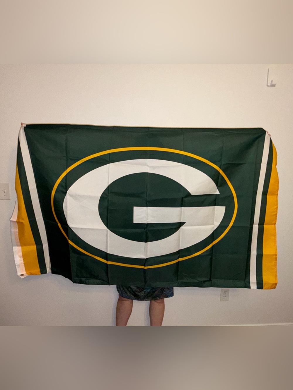 Green Bay Packers 3x5 Flag Banner Grommets Green Gold Football Decor